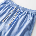 Linen And Cotton Blend 11" Shorts