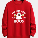 Beer Ghost Print Relax Fit Sweatshirt