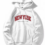 New York Brooklyn Print Hoodie