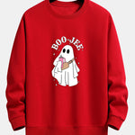 BOO JEE Ghost Print Relax Fit Sweatshirt