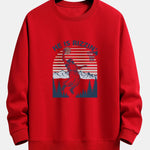 Jesus Plays Basketball Print Relax Fit Sweatshirt