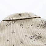 Astronaut Print Pocket Corduroy Jacket