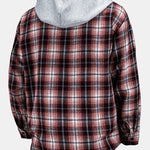 Plaid Hooded Shirt