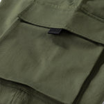 3 Pieces Solid Drawstring Cargo Shorts