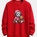 Halloween Bear Print Relax Fit Sweatshirt