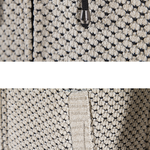Long Line Textured Hooded Sweater & Chino Cargo Jogger Pants