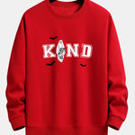 Halloween Kind Ghost Print Relax Fit Sweatshirt