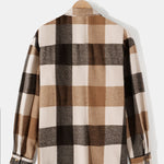 Flannel Plaid Overshirt & Chino Cargo Jogger Pants