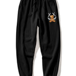 Smiley Bear Back Print Hoodie & Jogger Pants