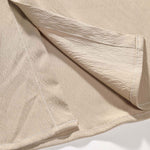 Crinkled Texture Stand Collar Shirt