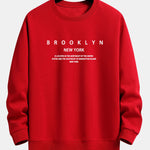 NY Brooklyn Print Relax Fit Sweatshirt