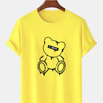 Melting Bear Print T-Shirt