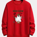 BOO HAW Cowboy Ghost Print Relax Fit Sweatshirt