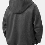 Teddy Lined Zipper Hoodie