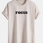 Regular Fit Vague Focus Print Cotton T-Shirt