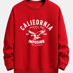 California Eagle Print Relax Fit Sweatshirt