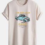 Regular Fit Classic Car Print Cotton T-Shirt