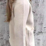 Solid Color Lapel Zipper Pocket Casual Jacket