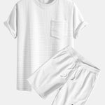 Oversize Waffle T-Shirt & Shorts