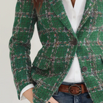 Vintage Plaid Blazer