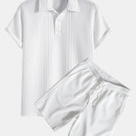 Geometric Jacquard Polo & Shorts