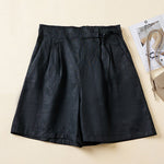 Loose Elasticity Solid Color Shorts Bottoms