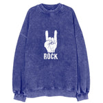 Hand Horn Rock N Roll Vintage Sweatshirt