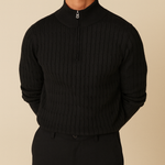 Marcivo Ivory Crest Zip Knit