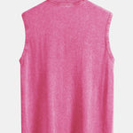 Washed Distressed Tank Top