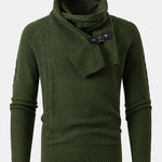 Detachable Scarf Neck Sweater