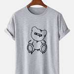 Melting Bear Print T-Shirt