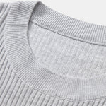 3 Pieces Ribbed Crew Neck Knit T-Shirt