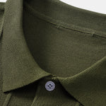 Stripe Jacquard Knit Polo
