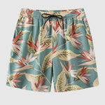 Men's Hawaiian Floral Print Resort Short Sleeve Shirt and Shorts Set