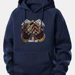 Money Hand Print Drawstring Hoodie