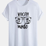 Regular Fit Vacay Mode Print Cotton T-Shirt