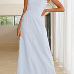 Bow Back Ric Rac Trim Maxi Cami Dress