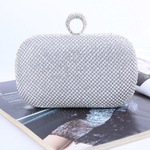 Margovil Sparkly Rhinestones Ring Clasp Evening Handbag