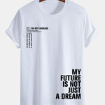 Regular Fit Positive Slogan Print Cotton T-Shirt