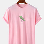 Cute Cartoon Dinosaur Print T-Shirt