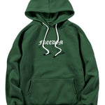 Letter Wings Back Print Hoodie
