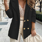 Margovil Double Breasted Textured Cardigan with Pockets