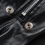 PU Leather Cargo Wide-Leg Pants