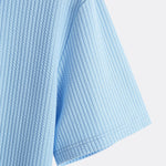 Kangaroo Pocket Ribbed Hooded T-Shirt & Straight Leg Ribbed Pants