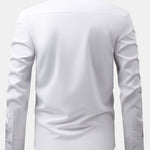 3 Pieces Non-Iron Hidden Placket Stand Collar Dress Shirt