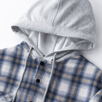 Plaid Hooded Shirt