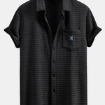 Short Sleeve Waffle Shirt & Waffle Drawstring Shorts
