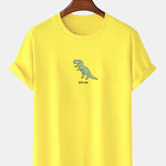 Cute Cartoon Dinosaur Print T-Shirt