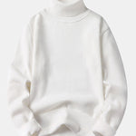 Faux Fur Lined Turtleneck Sweater