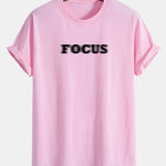 Regular Fit Vague Focus Print Cotton T-Shirt